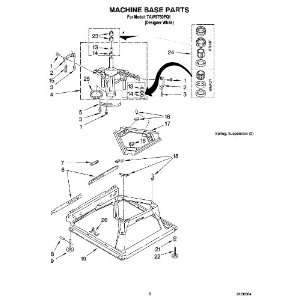  Whirlpool Part Number  388492 For Model #  TAWS750PQ1 