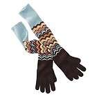 Missoni for Target Womens Colore Brown Zig Zag Long Gloves One Size 