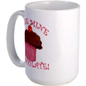  Chocolate Cupcake Hobbies Large Mug by  