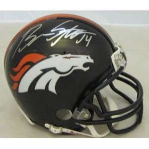 Brandon Stokley Denver Broncos Autographed Mini Helmet