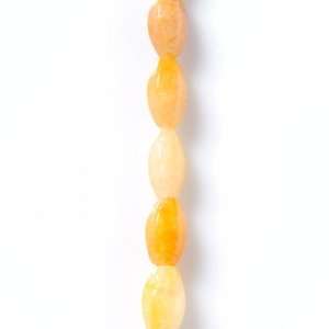  Assorted Shaped Yellow Jade Beads   16 Inch Strand   1pk 