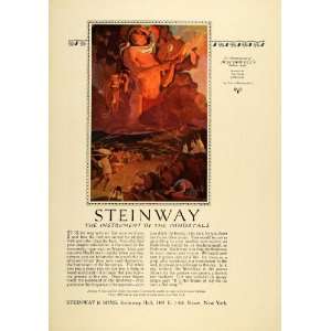  1922 Ad Steinway Pianos Musical Instruments Macdowell 