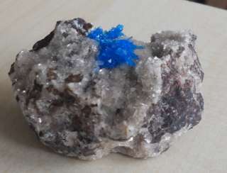 AMAZING   BLUE PENTAGONITE CRYSTAL CLUSTER   FROM POONA, INDIA  