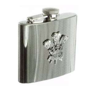  Knight Tankards Hip Flask 6Oz With Welsh Feathers Kitchen 