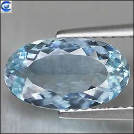 gemstones 1 80ct unique lustrous aqua blue oval natural aquamarine