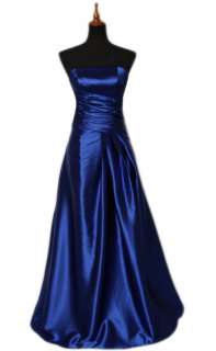 BLUE Prom Evening Dress Gown Ball Bridemaids us size 14  