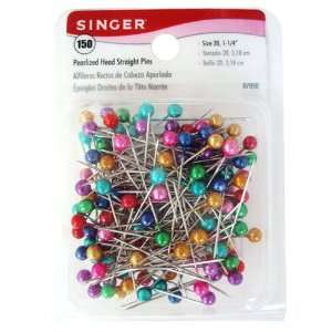  Singer Pearlized Head Straight Pins, 150 Count Arts 