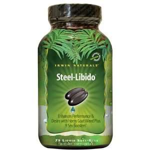 Irwin Naturals Steel Libido For Men Softgels, 75 ct (Quantity of 2)