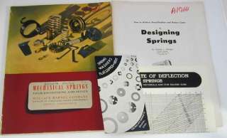 1944 Catalog Mechanical Springs Wallace Barnes Co Bristol CT  