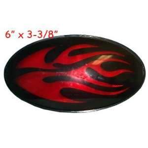    Red Flame LED 2 Hitch Trailer Cover Brake Light Automotive