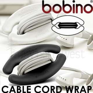 BOBINO SM  PLAYER/iPHONE EARBUD CORD WRAP BLK/WHT  