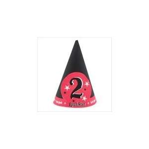  Rock Star 2nd Birthday Cone Hats Toys & Games