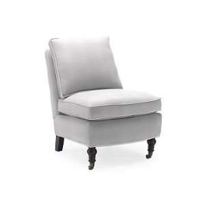   Sonoma Home Kate Slipper Chair, Chunky Cotton, Snow