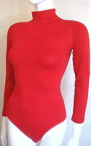   TOP QUALITY ROLL NECK LONG SLEEVE COTTON LEOTARD / BODYSUITS  