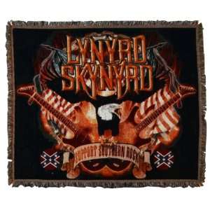  Lynyrd Skynyrd   Support Southern Rock Throw Rug