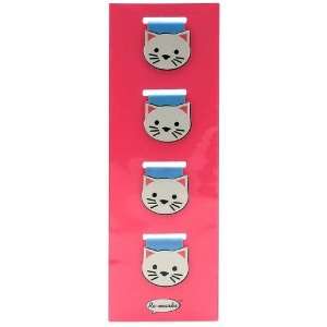    Magnetic Page Clips Cat Bookmarks Set of 4