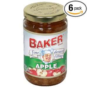 Bakers Apple Pastry Filling, 10 Ounce Glass Jars (Pack of 6)  
