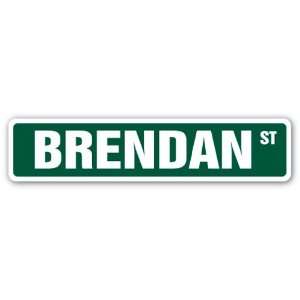  BRENDAN Street Sign name kids childrens room door bedroom 
