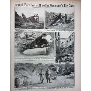    1915 WW1 French Fort Troyon Gun Ammunition Soldiers