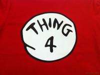 DR. SEUSS THING 1 2 3 4 TEE SHIRT ADULT SIZES S XL  