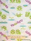 froggy frogs tadpoles ribbit kids cotton fabric yard $ 7