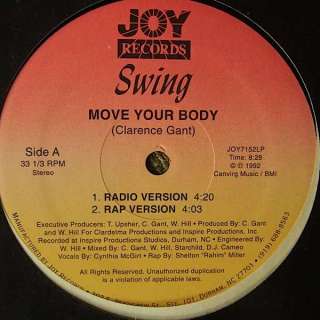 SWING / MOVE YOUR BODY / PRIVATE NC SYNTH HOUSE 12 HILL  