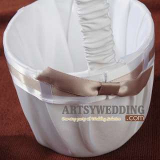   gold Bow Set Wedding Guest Book&Pen,Basket,Ring Pillow,Garter  
