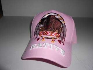 Native Dream Catcher w/Buffalo Pink Hat  