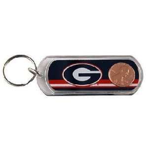   Of Georgia Keychain Lucky Penny Stripe Case Pack 84