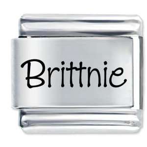  Pugster Name Brittnie Italian Charms Bracelet Link 