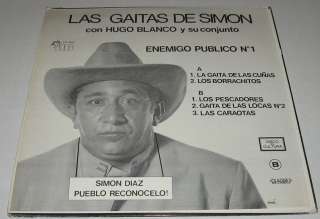 SIMON DIAZ   HUGO BLANCO  GAITA DE CUÑAS   VENEZUELA LP  