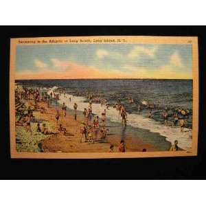  Swimming/Beach scene, Long Beach, Long Island NY PC not 