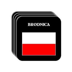 Poland   BRODNICA Set of 4 Mini Mousepad Coasters