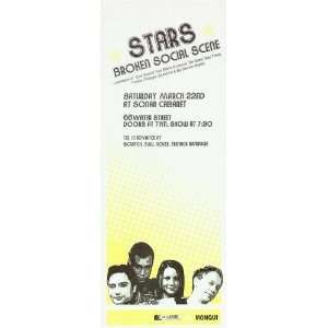  The Stars Broken Social Scene Concert Poster 2005