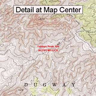 USGS Topographic Quadrangle Map   Tabbys Peak SW, Utah (Folded 