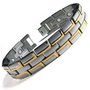   Tone Titanium Magnetic Sports Golf Bracelet Extra Wide T28 Jewelry