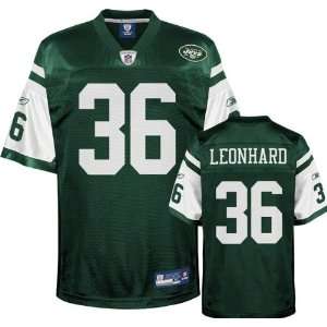  Jim Leonhard Green Reebok NFL Replica New York Jets Youth 
