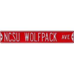  North Carolina State Wolfpack Avenue Sign Sports 