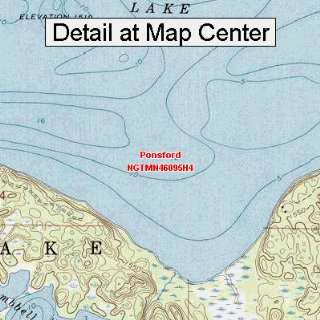 USGS Topographic Quadrangle Map   Ponsford, Minnesota (Folded 