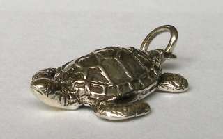 Sea Turtle Necklace Scuba Skin Diver Jewelry Sterling  