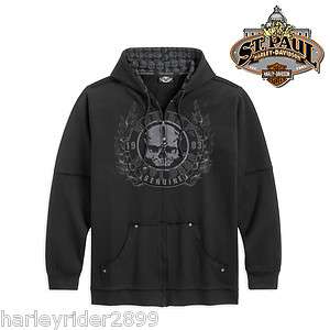 Harley Davidson® Zip Front Hooded Sweatshirt 96577 12VM  