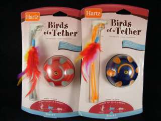 Hartz Birds of a Tether Cat Swat Swatting Toy Feathers 032700022235 