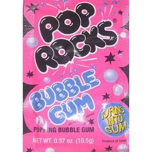 Pop Rocks Bubble Gum Box of 24 packs  Grocery & Gourmet 