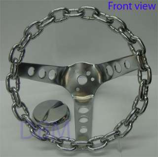 brand new grant chrome chain link steering wheel brand grant diameter 