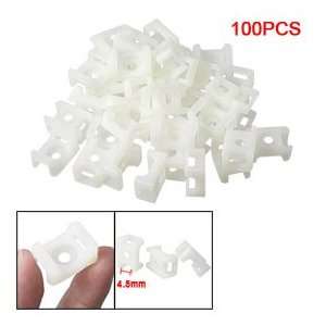  4.5mm Cable Tie Mount Wire Buddle Saddle Type Plastic 