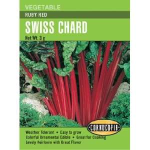  Swiss Chard Ruby Red Seeds Patio, Lawn & Garden
