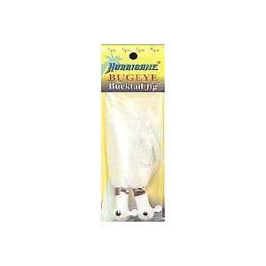  Hurricane Bugeye Bucktail Pack of 2 (3/4 Ounce, White 