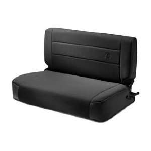   TrailMax Aqua Fold and Tumble Black Denim Rear Bench Seat Automotive