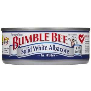 Bumble Bee Solid White Tuna in Water, 5 oz case of 24  
