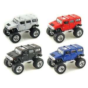  Set of 4   2008 Hummer H2 SUV Off Road Lifted 1/40 Toys & Games